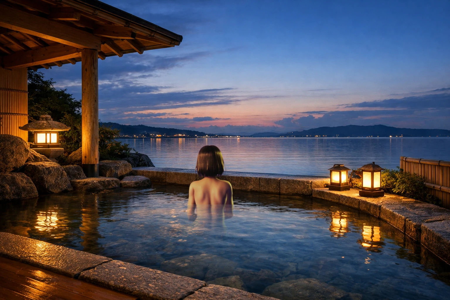 和倉温泉の露天風呂