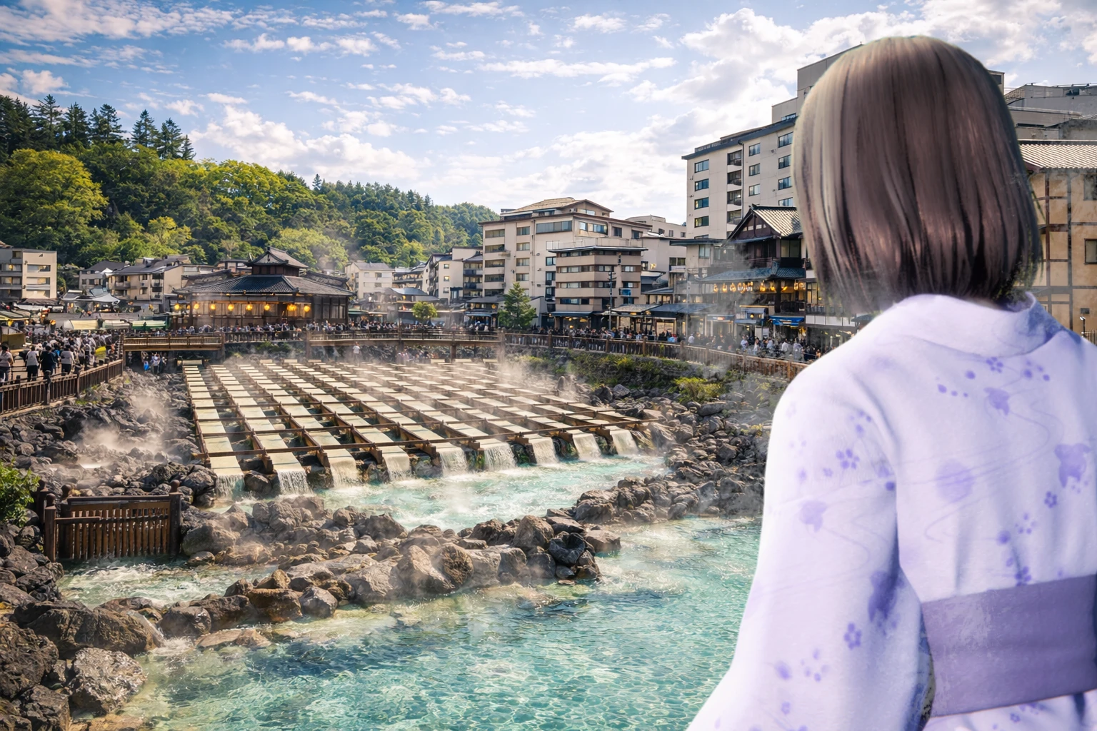 草津温泉の景観