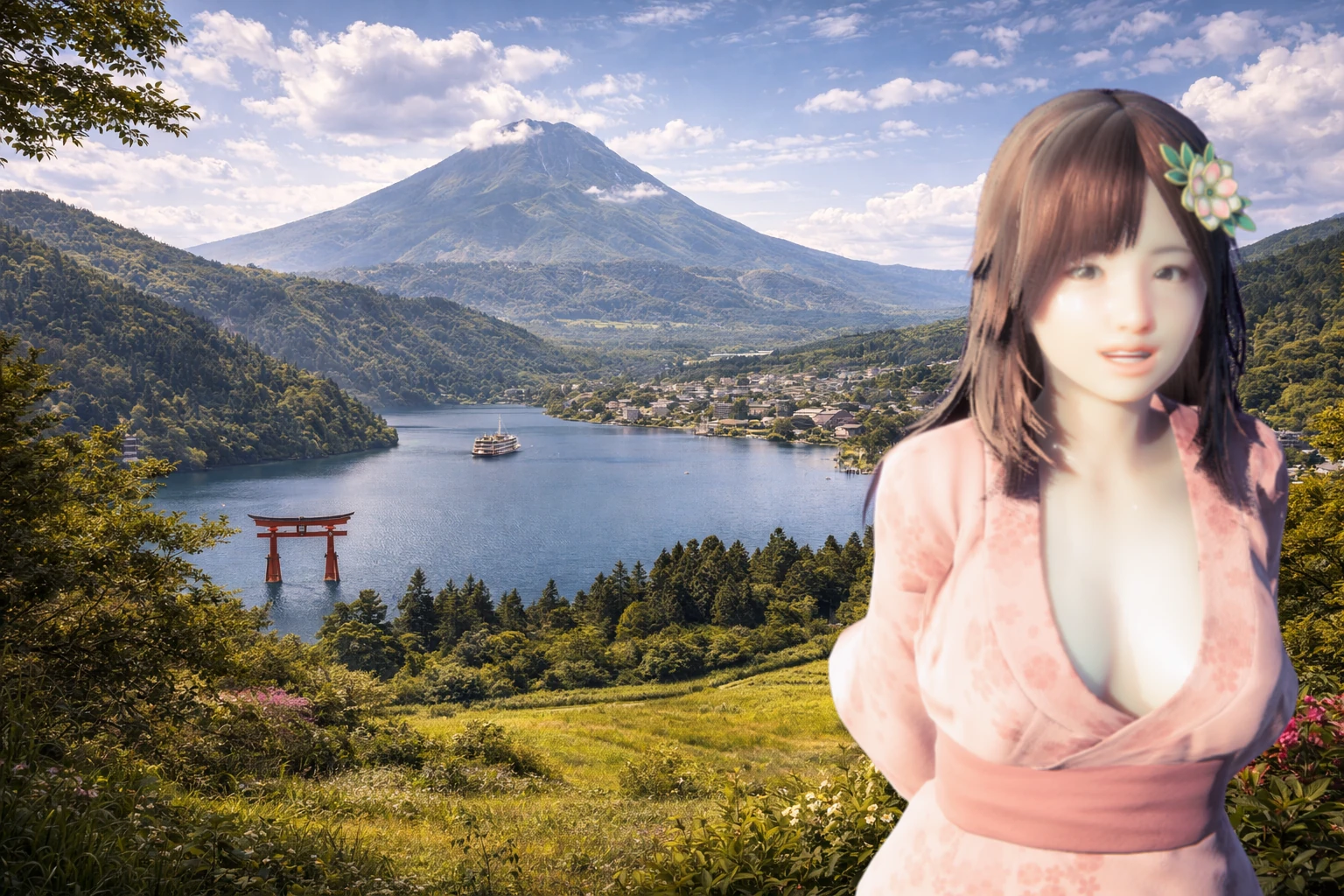 箱根温泉郷の景観