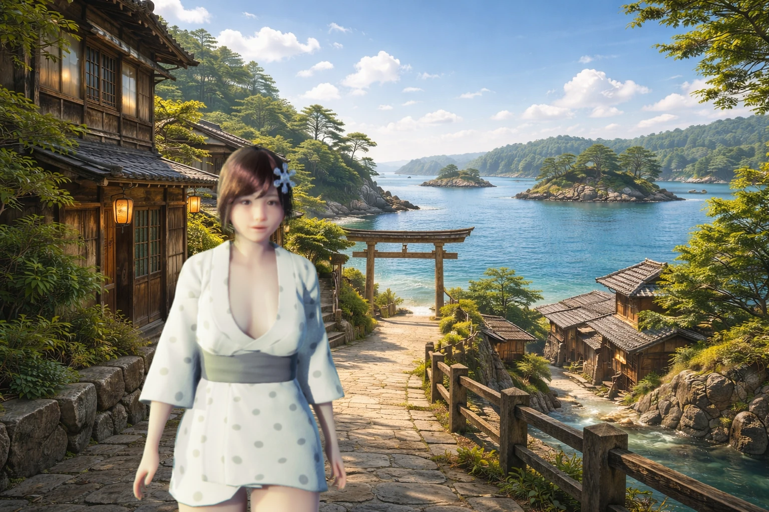 松島温泉の景観