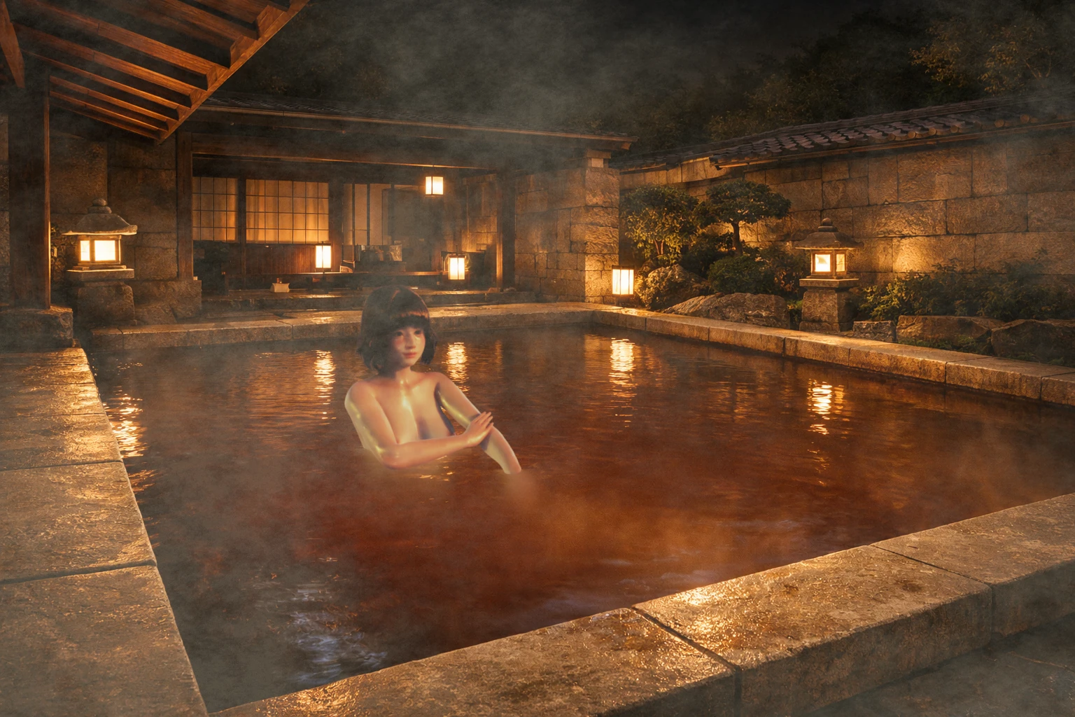 有馬温泉の露天風呂